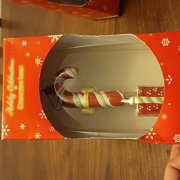 Christopher Radko Other - Vintage‎ 2005 Holiday Celebration Christopher Radko Ceramic Candy Cane Ornament